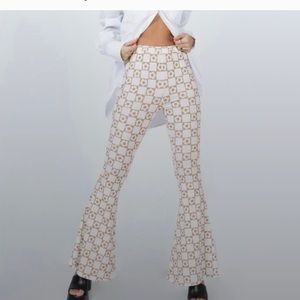 Princess Polly flare retro printed pants